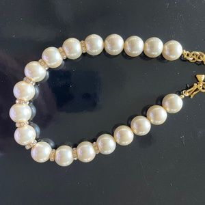 Vintage pearl and rhinestone necklace